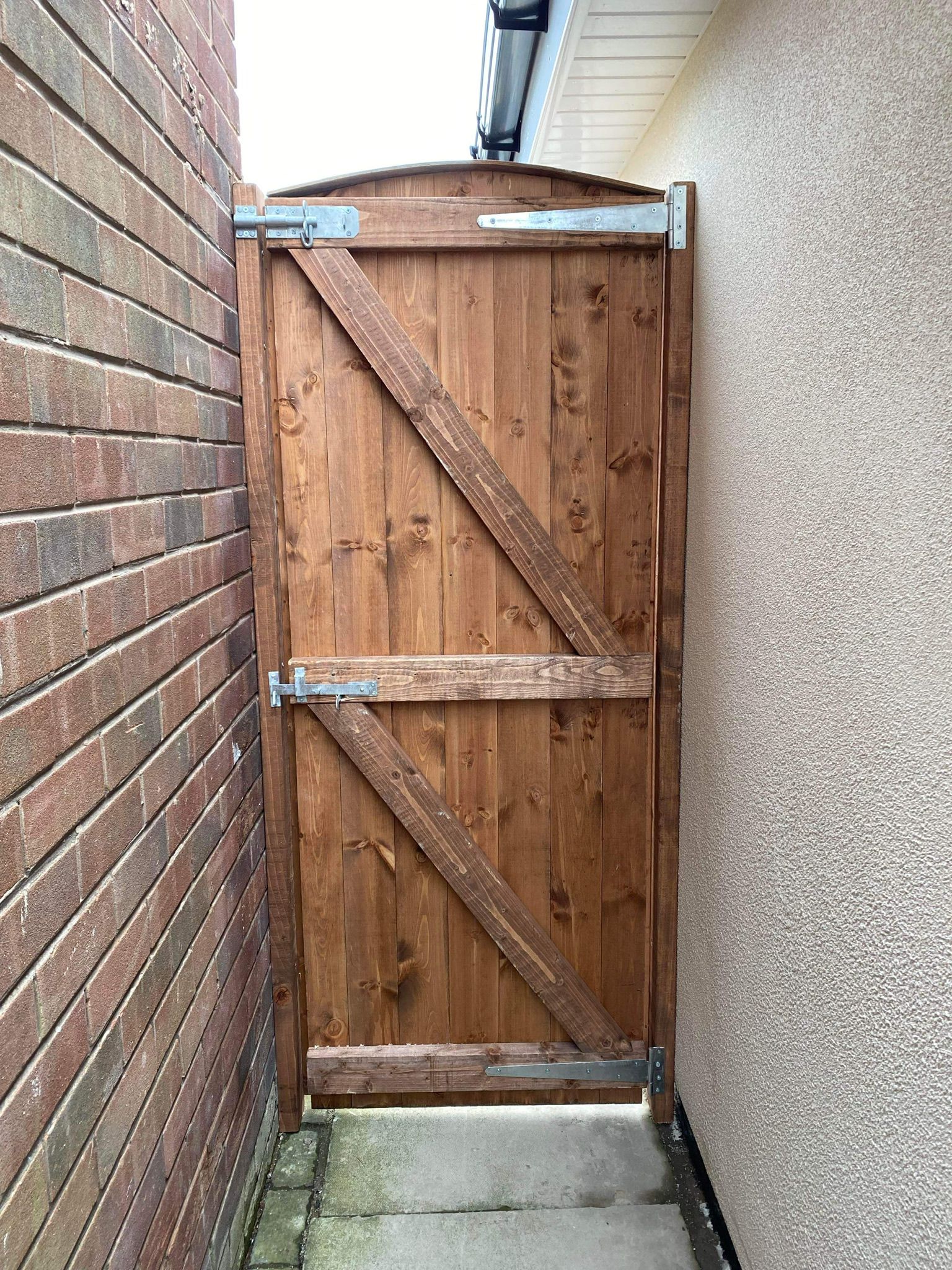 Driveway gate installation